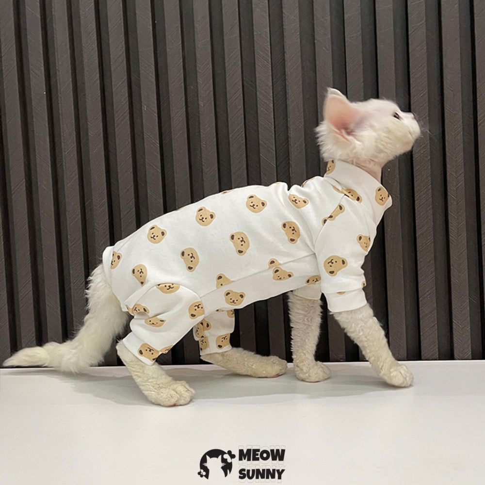 Sphynx Sleeveless Bodysuit Elastic Hairless Cat Clothes