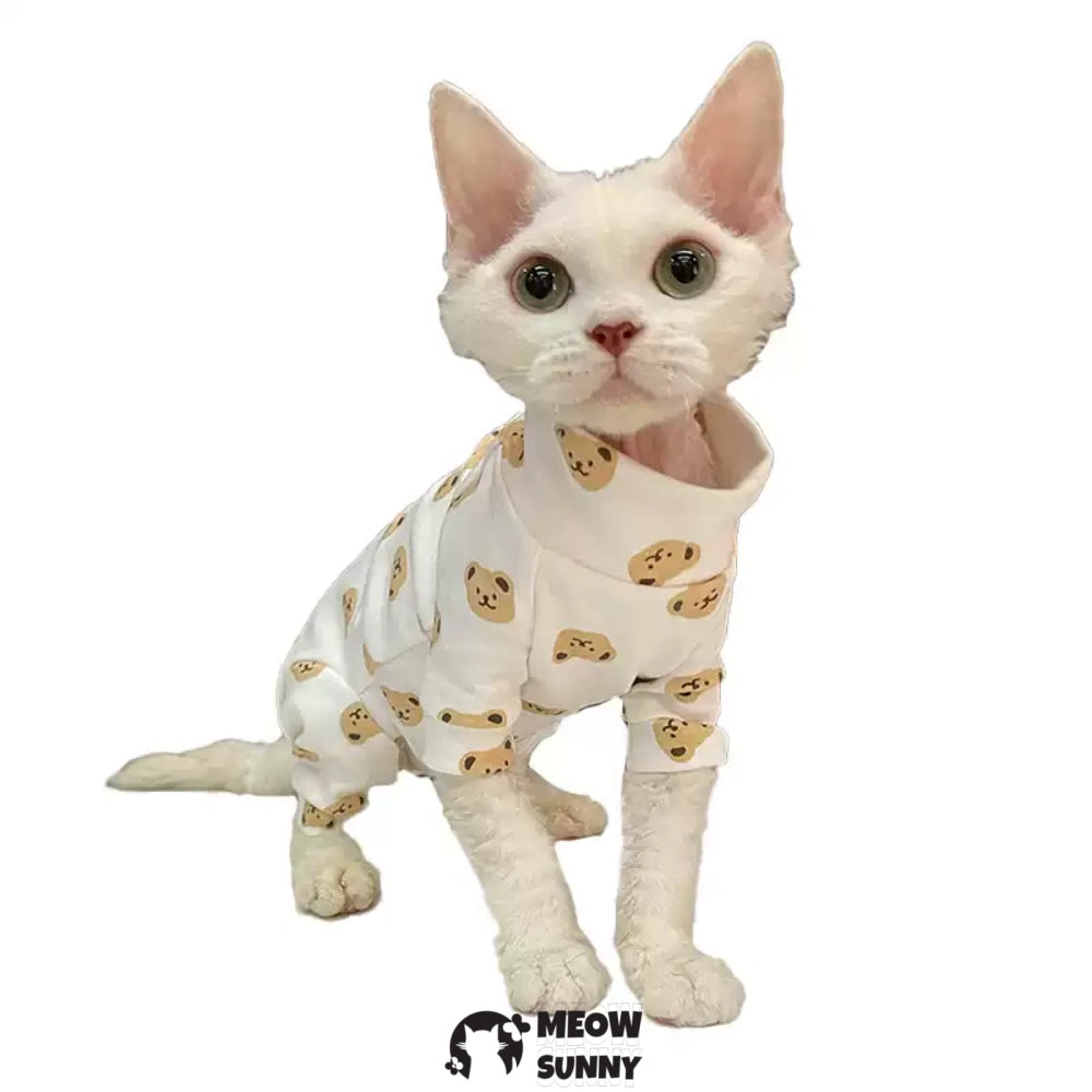 Sphynx Sleeveless Bodysuit Elastic Hairless Cat Clothes