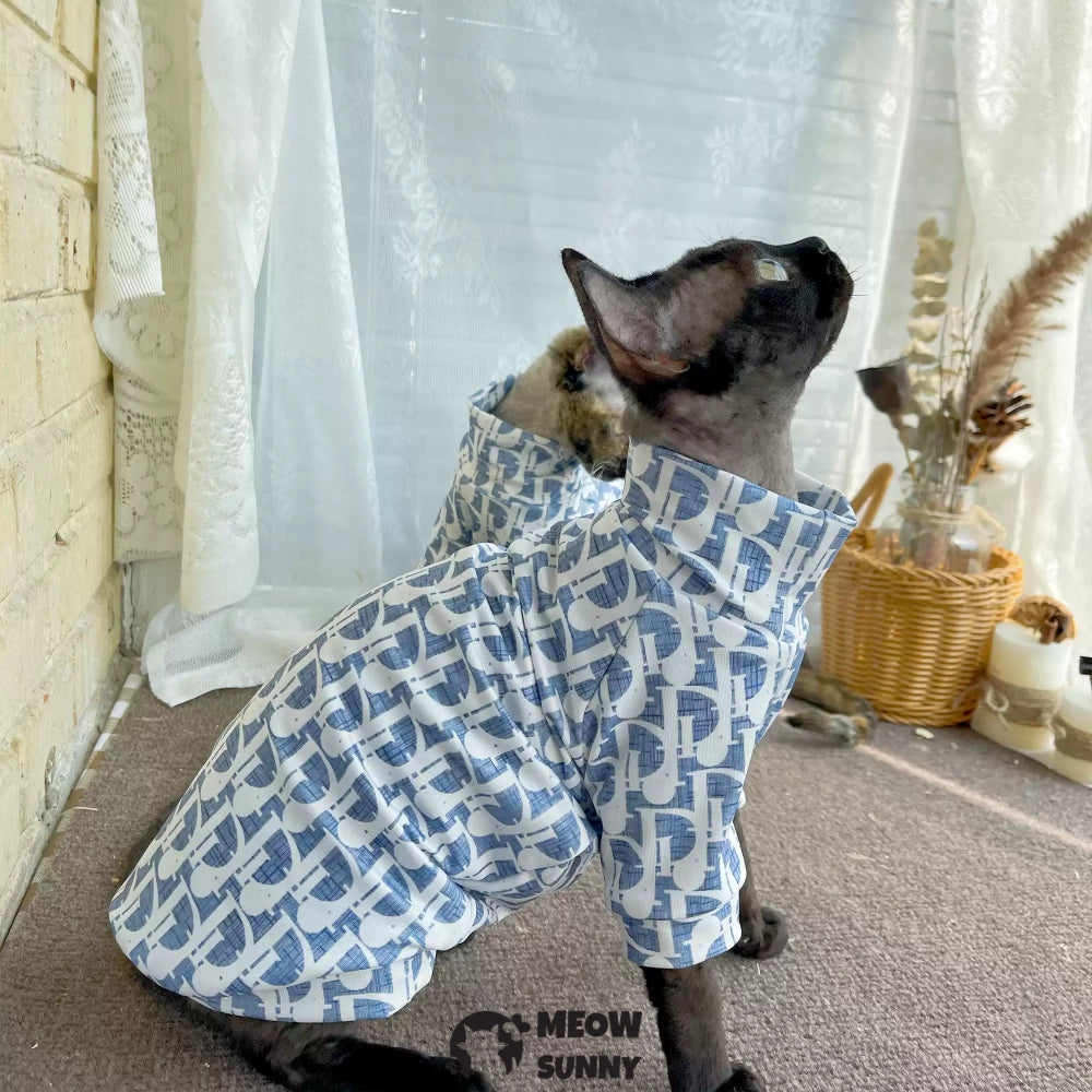 Sphynx Cat Clothes: Soft Hairless Shirt With Sleeves, Stretchy Sweater