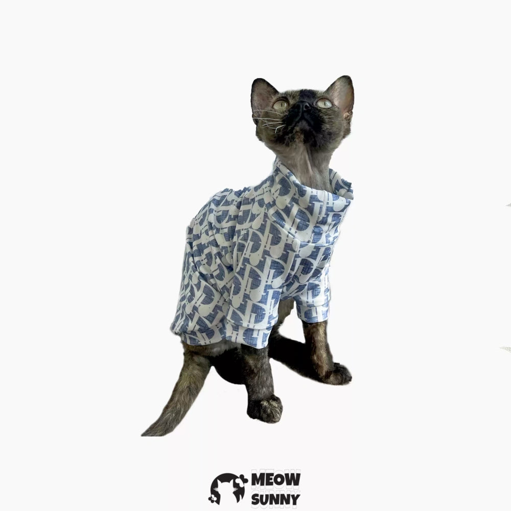 Sphynx Cat Clothes: Soft Hairless Shirt With Sleeves, Stretchy Sweater