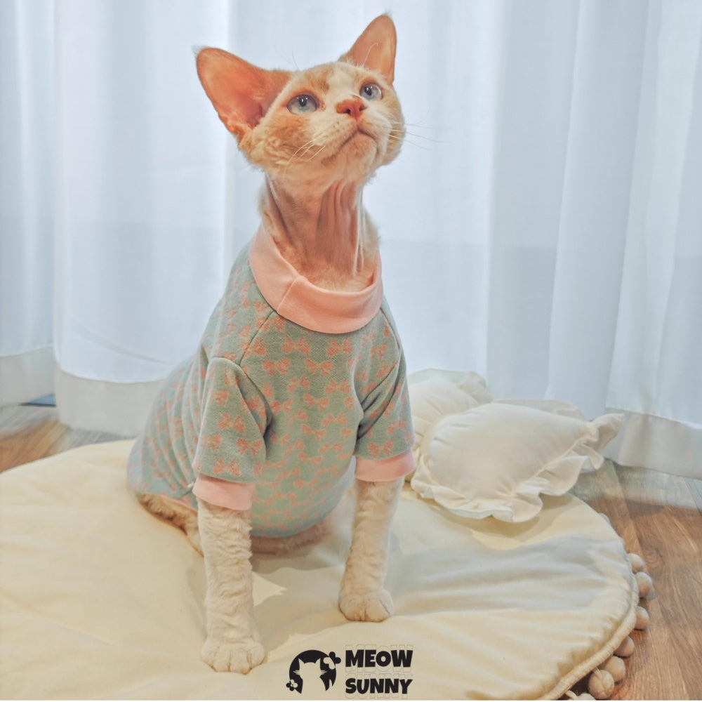 Sphynx Cat Clothes, Hairless Cat Shirt, Cat Pullover, Pink , 1-14lbs