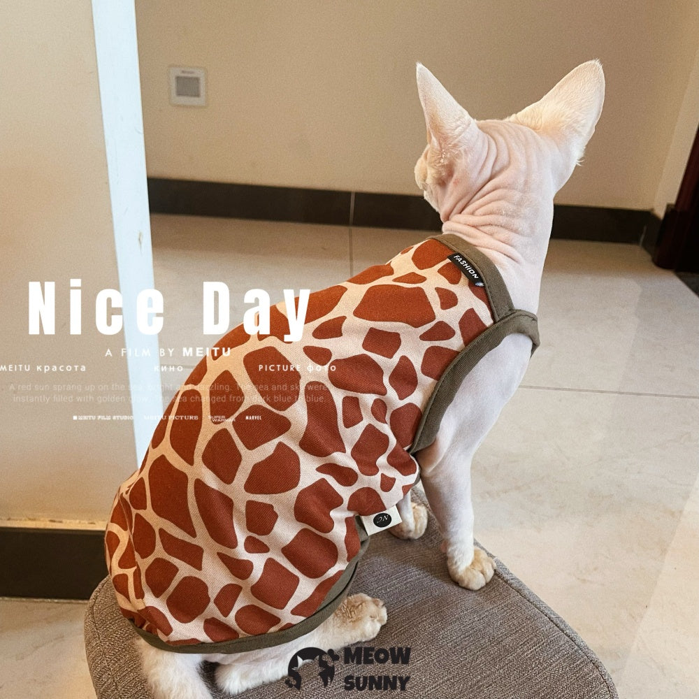 Sphynx Cat Vest - Stylish, Trendy, Cute Redbook Pet Clothing
