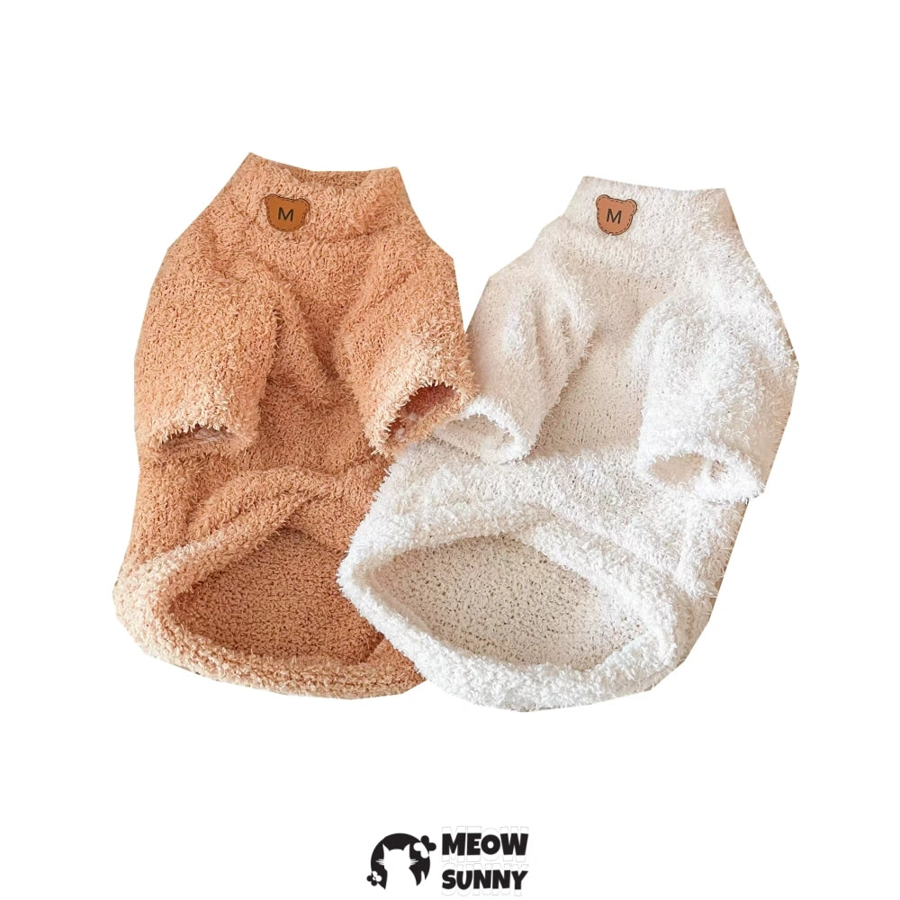 Sphynx Double-Sided Fleece Clothes, Soft Warm Winter Jumpsuit Sweater