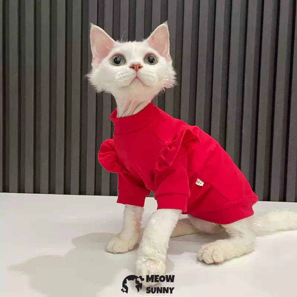 Sphynx Hairless Cat Clothes, Soft Elastic Dralon Sweatshirt