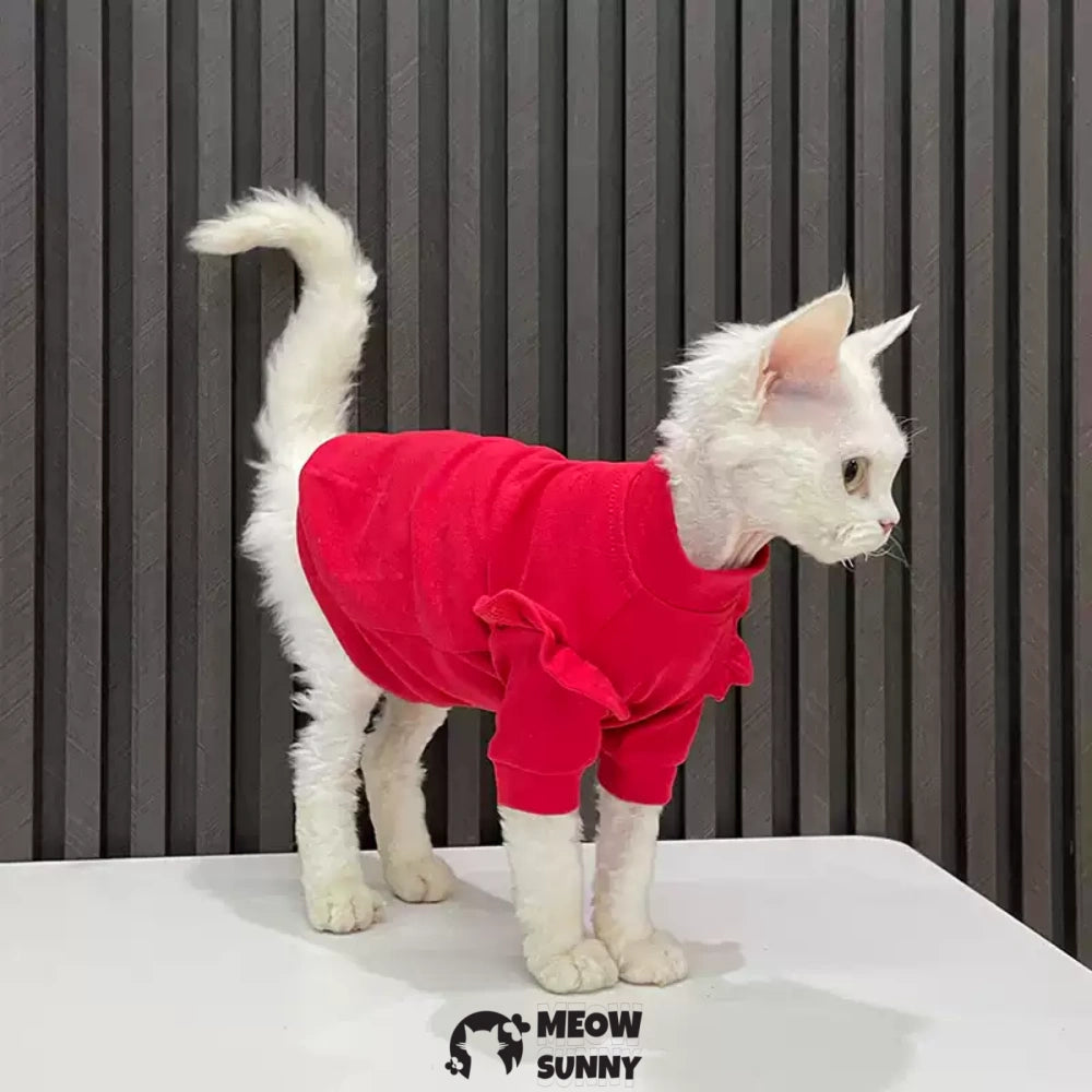 Sphynx Hairless Cat Clothes, Soft Elastic Dralon Sweatshirt