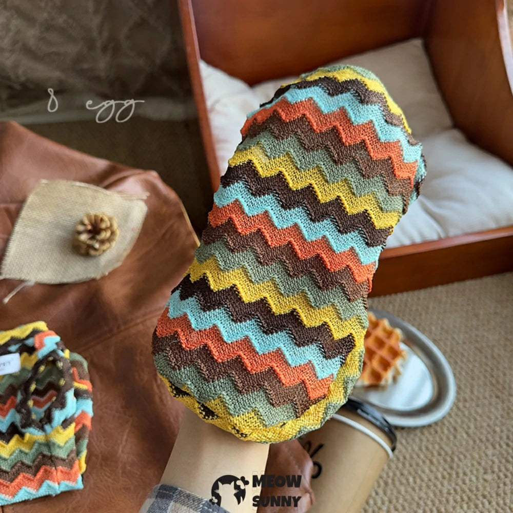 Sphynx Hairless Cat Summer Comfortable Colorful Striped T-shirt