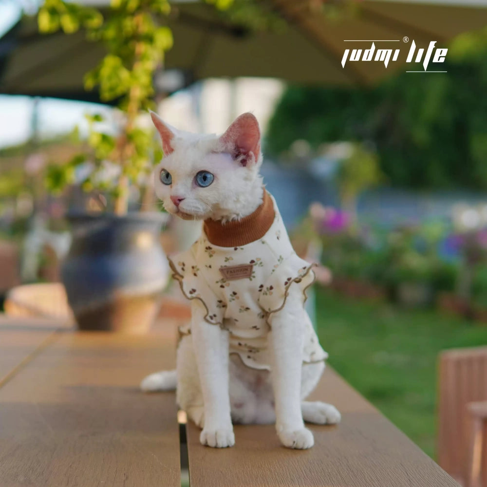 Sphynx Hairless Cat Summer Lightweight Cool Cute Brown Vest