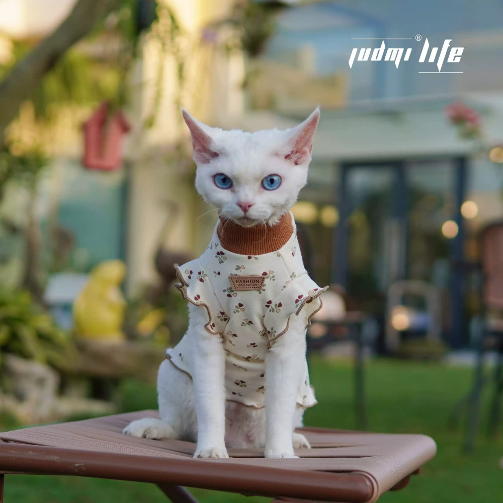 Sphynx Hairless Cat Summer Lightweight Cool Cute Brown Vest