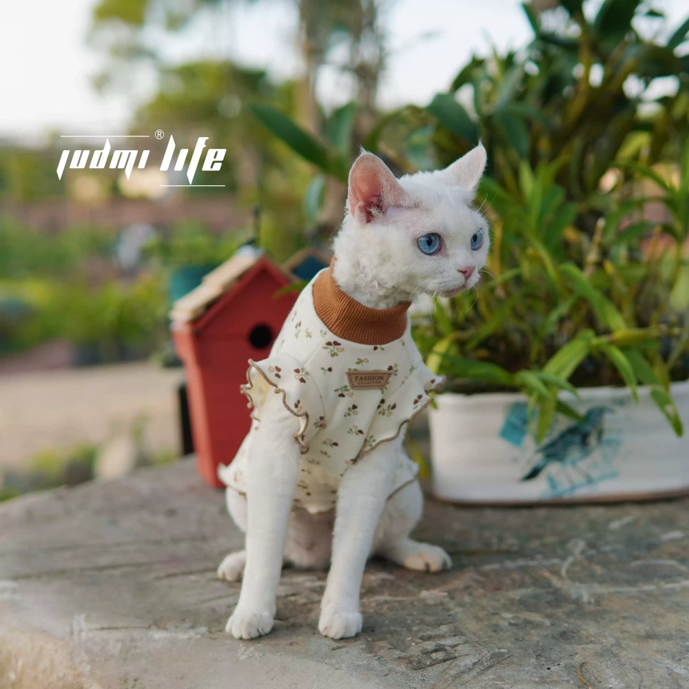 Sphynx Hairless Cat Summer Lightweight Cool Cute Brown Vest