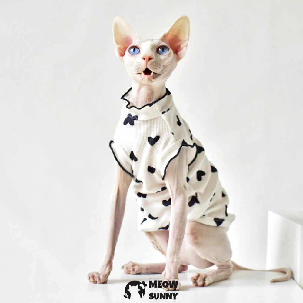 Sphynx Hairless Cat Summer Lightweight Cool Sleeveless Vest