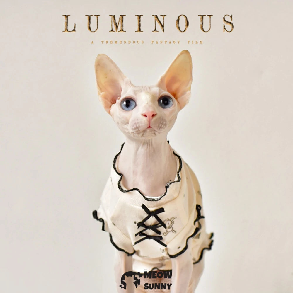 Sphynx Hairless Cat Summer Lightweight Cool Sleeveless Vest