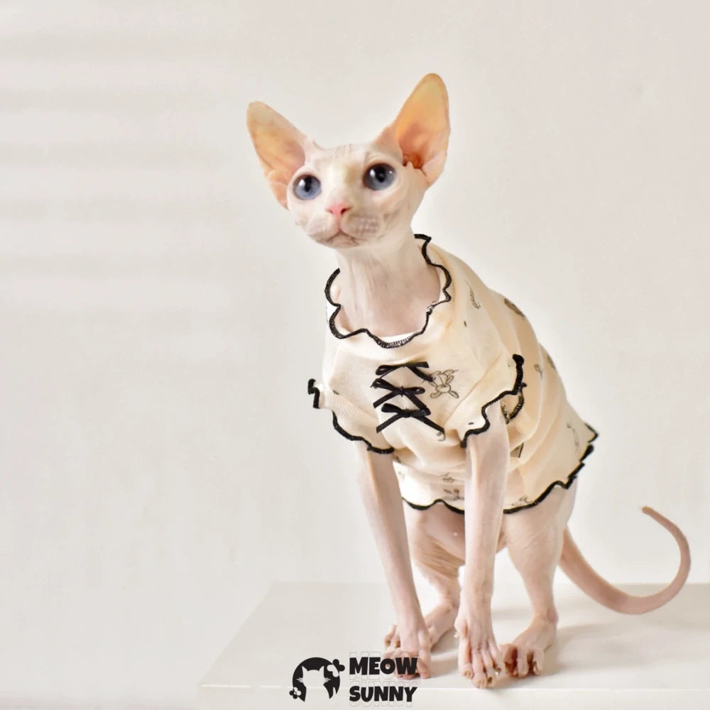 Sphynx Hairless Cat Summer Lightweight Cool Sleeveless Vest