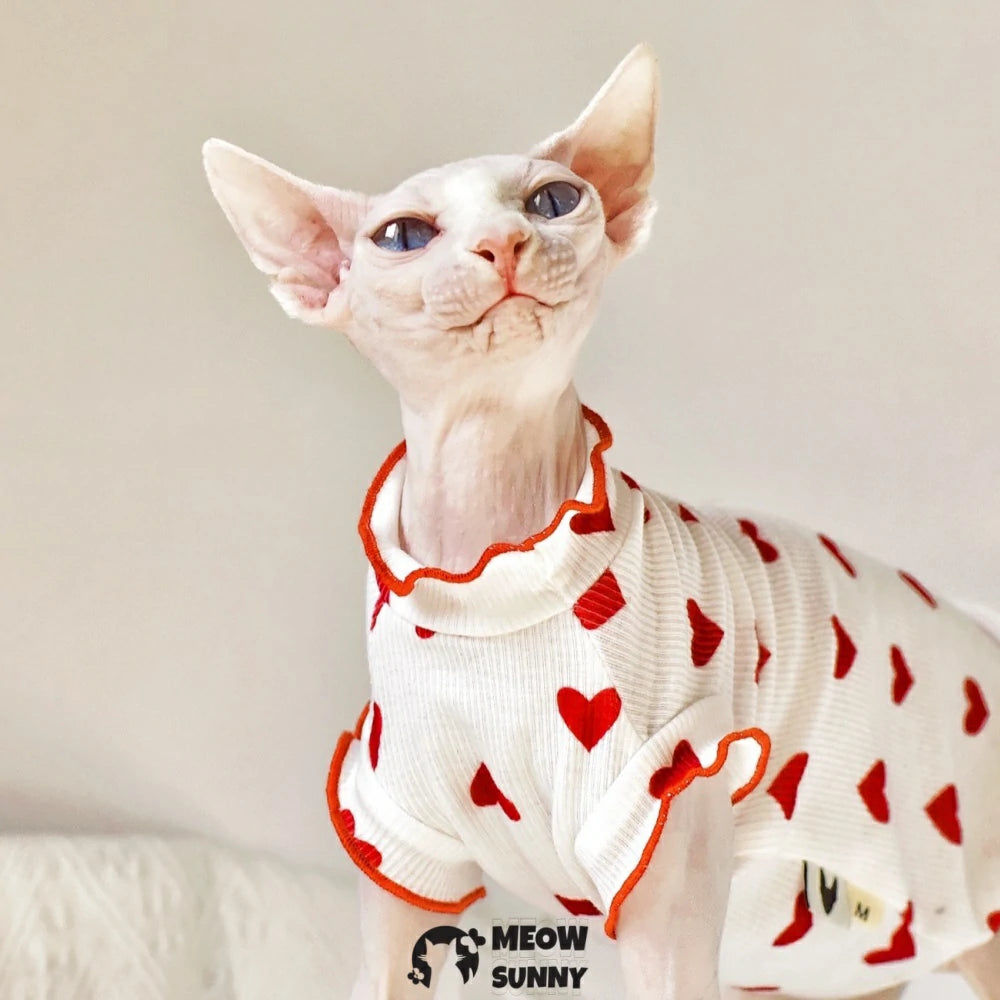 Sphynx Hairless Cat Summer Lightweight Cool Sleeveless Vest