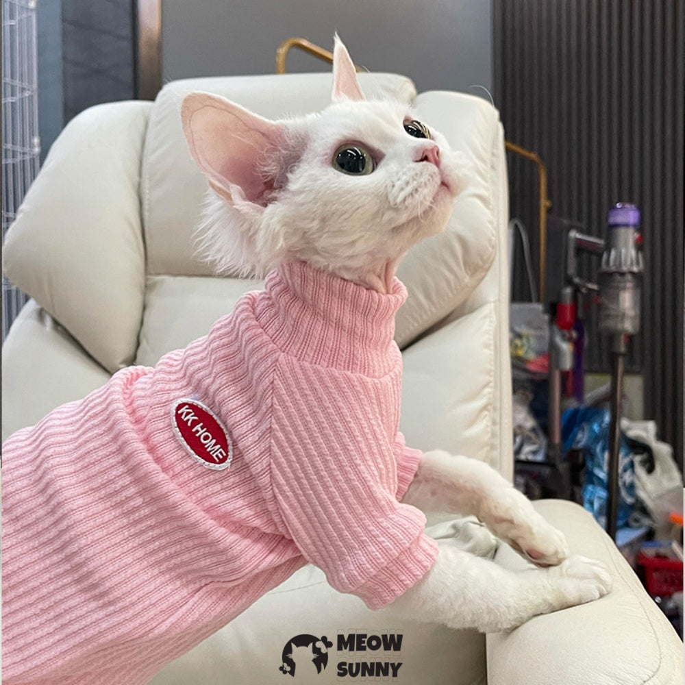 Sphynx Sleeveless Bodysuit Elastic Hairless Cat Pink Clothes