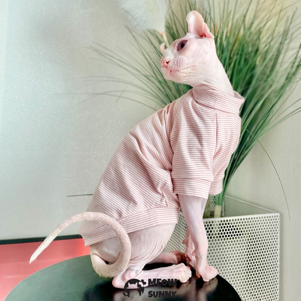 Sphynx Sleeveless Bodysuit Elastic Hairless Cute Multicolor Cat Clothes
