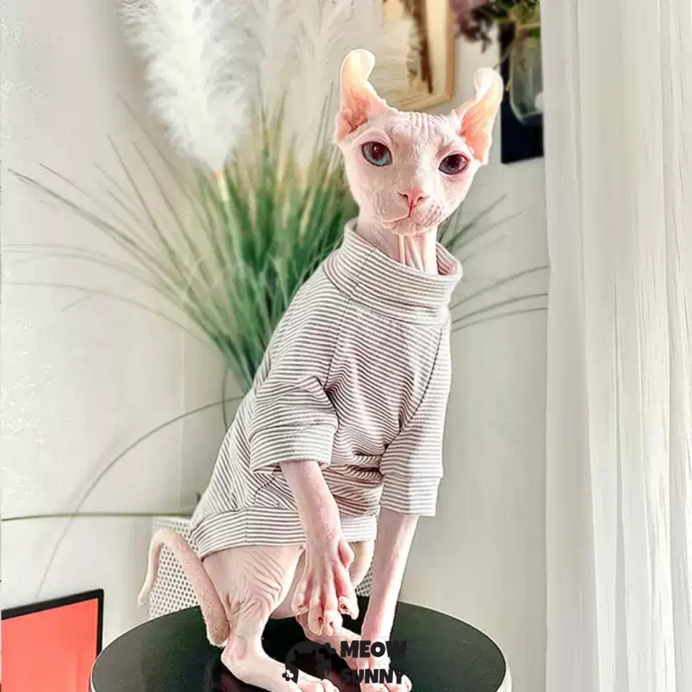 Sphynx Sleeveless Bodysuit Elastic Hairless Cute Multicolor Cat Clothes