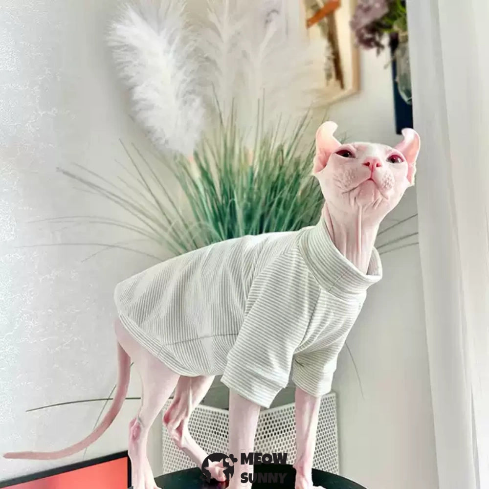 Sphynx Sleeveless Bodysuit Elastic Hairless Cute Multicolor Cat Clothes