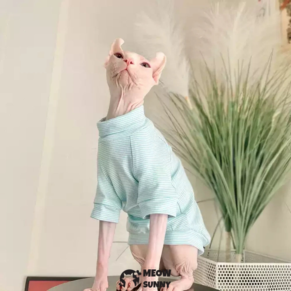 Sphynx Sleeveless Bodysuit Elastic Hairless Cute Multicolor Cat Clothes
