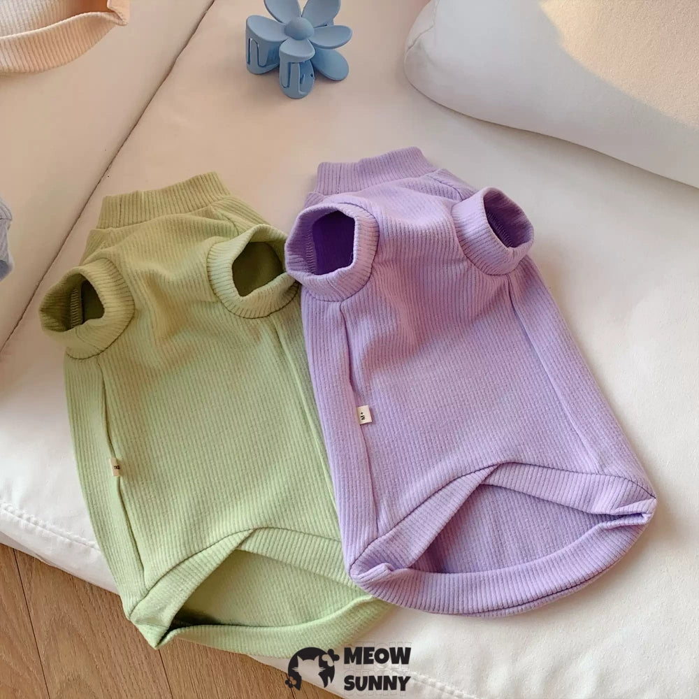 Sphynx Sleeveless Bodysuit Elastic Hairless Cute Multicolor Cat Clothes