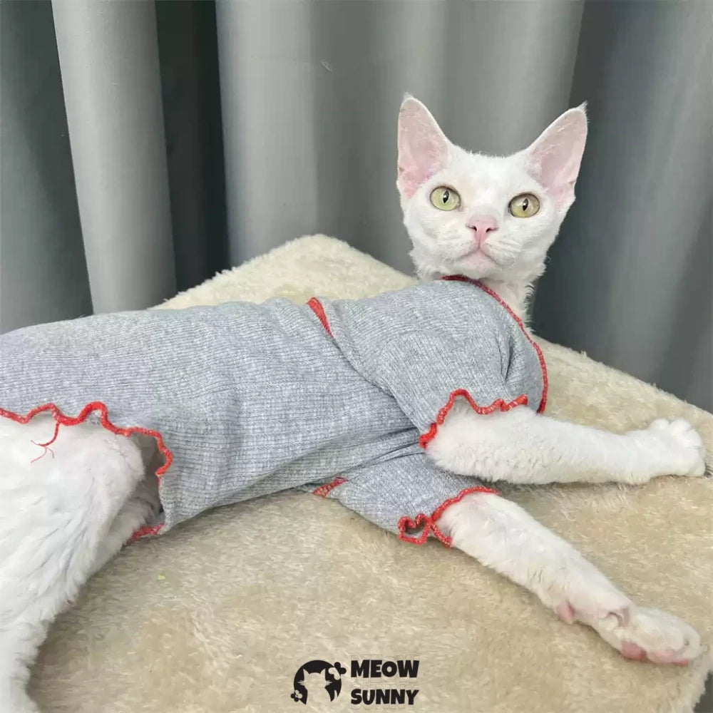 Sphynx hairless cat clothes high elastic cotton stretch bottoming shirt