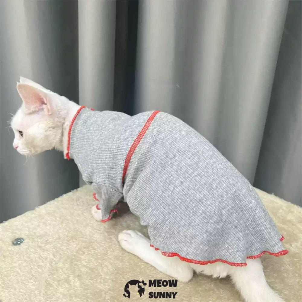 Sphynx hairless cat clothes high elastic cotton stretch bottoming shirt