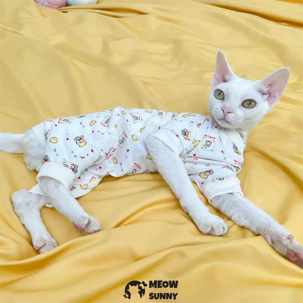 Sphynx hairless cat clothes pure cotton stretch home clothes
