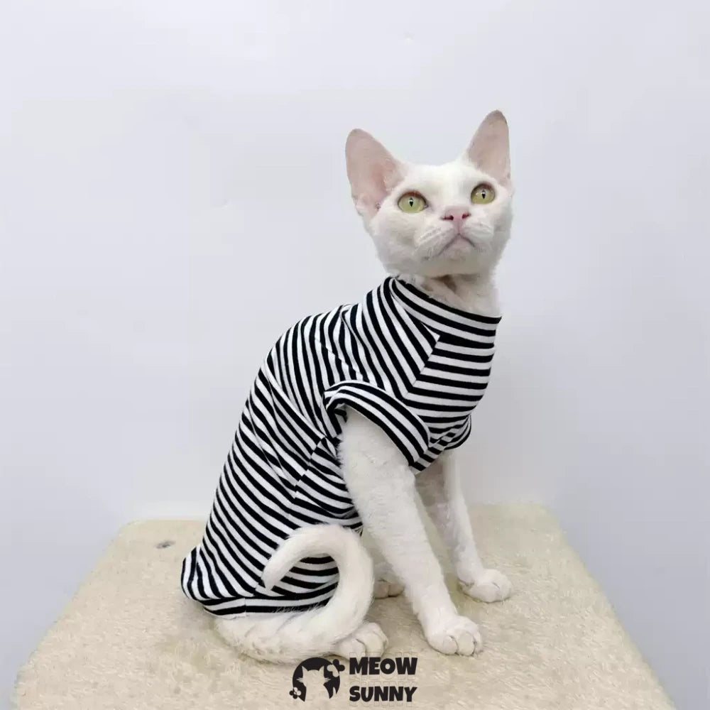 Sphynx hairless cat clothing stretch cotton vest