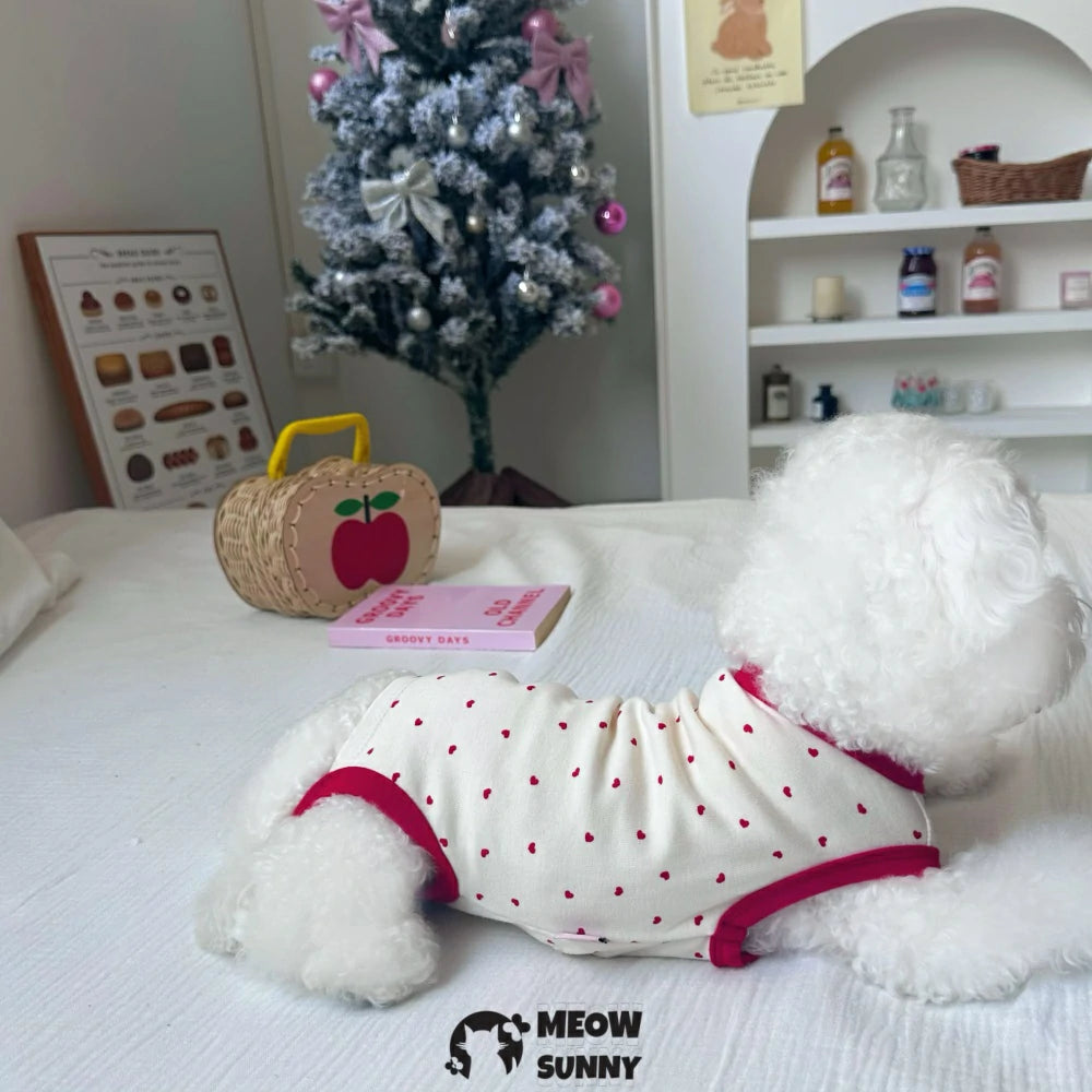 Summer Dog Pajamas, Soft Breathable Dog Jumpsuit