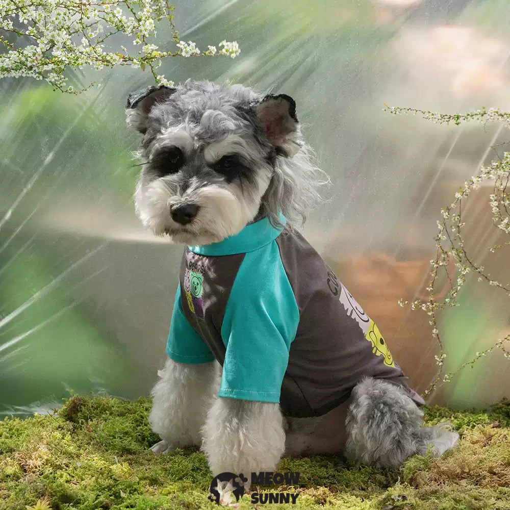 Summer Thin Dog T-shirt with Personalized Trendy Pattern