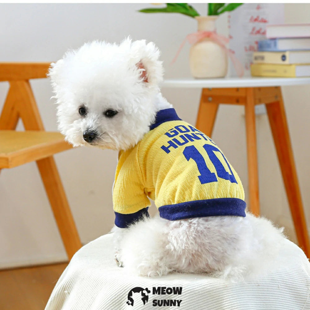 Teddy Bichon Vest Pet Clothes Pullover Sports Style Jersey