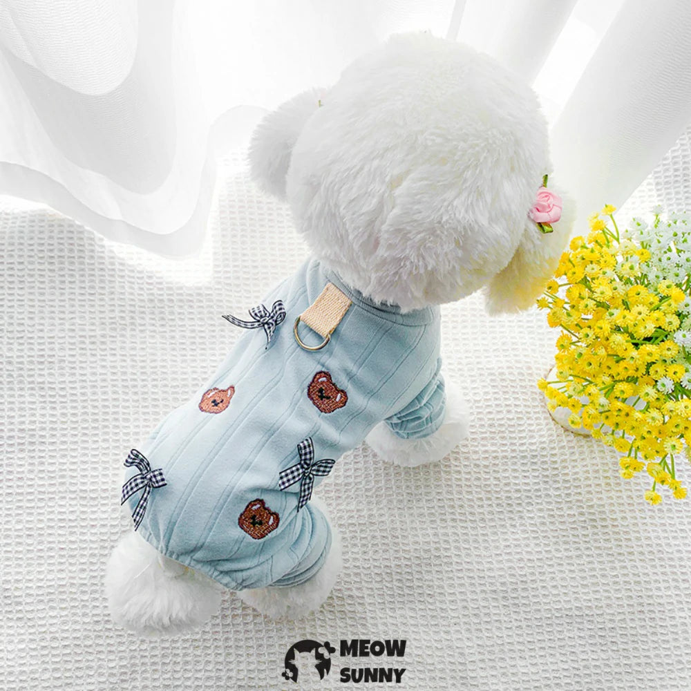 Thin summer dog clothes, anti-hair loss, traction clothes