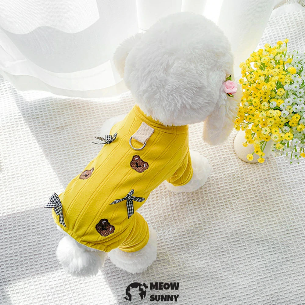Thin summer dog clothes, anti-hair loss, traction clothes
