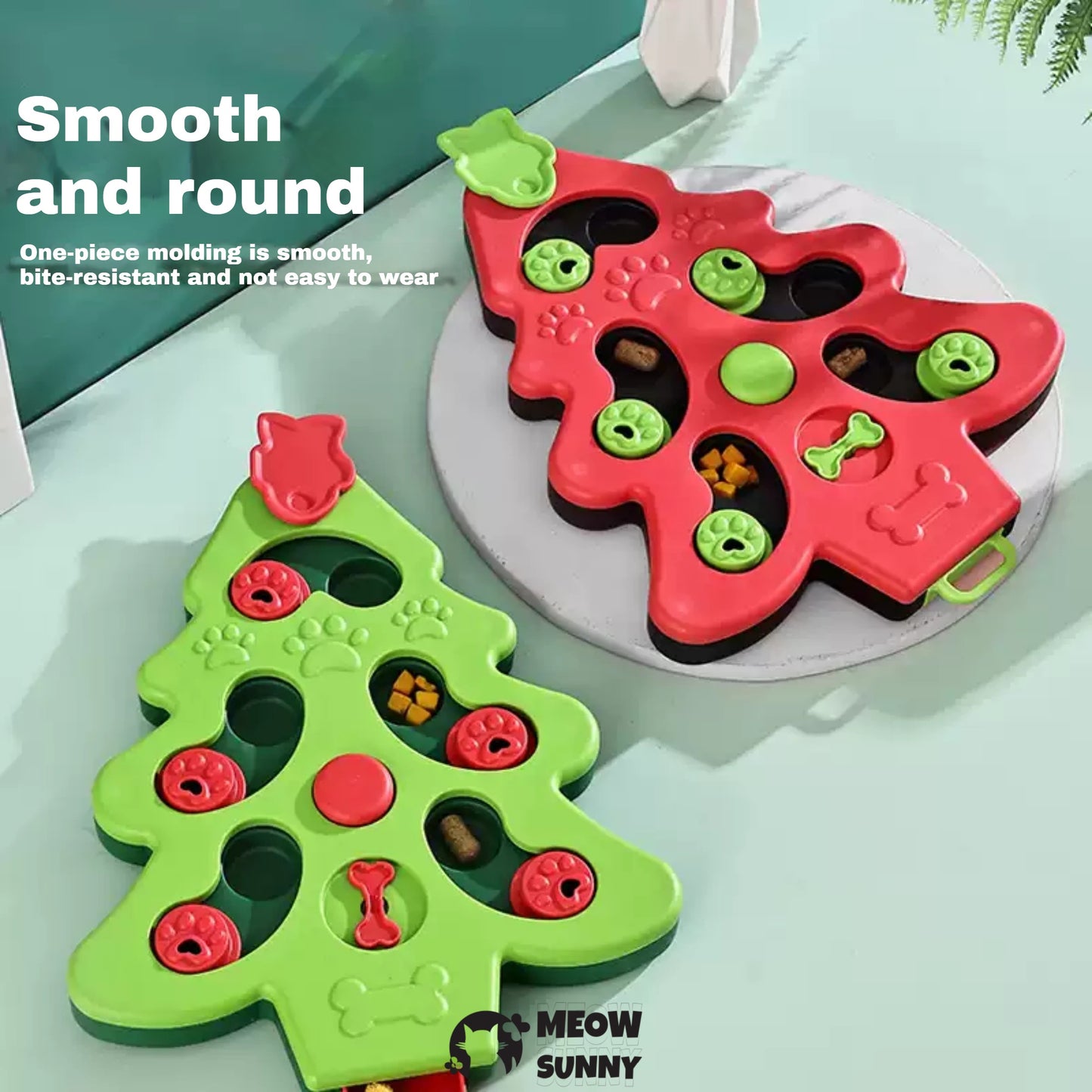 Christmas Tree Puzzle Play Cat Toy