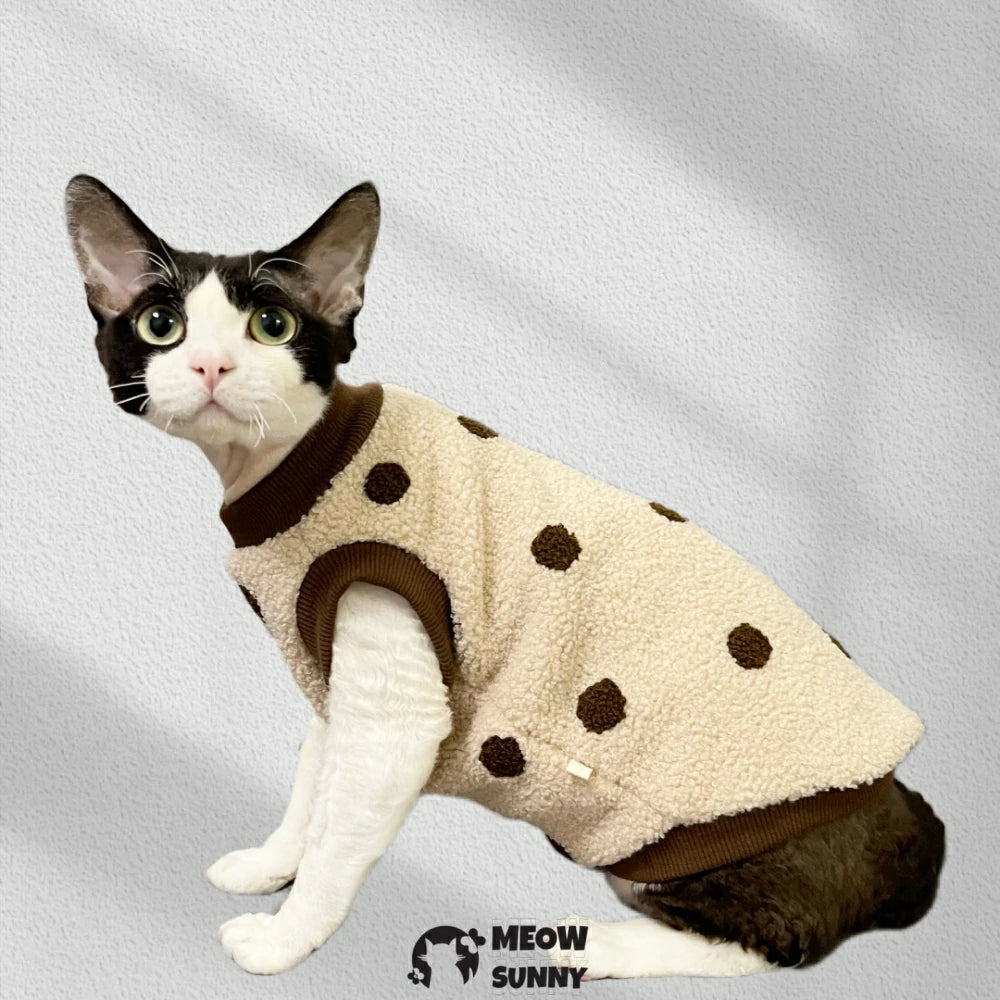 Hairless cat autumn and winter warm plush thick pet clothes
