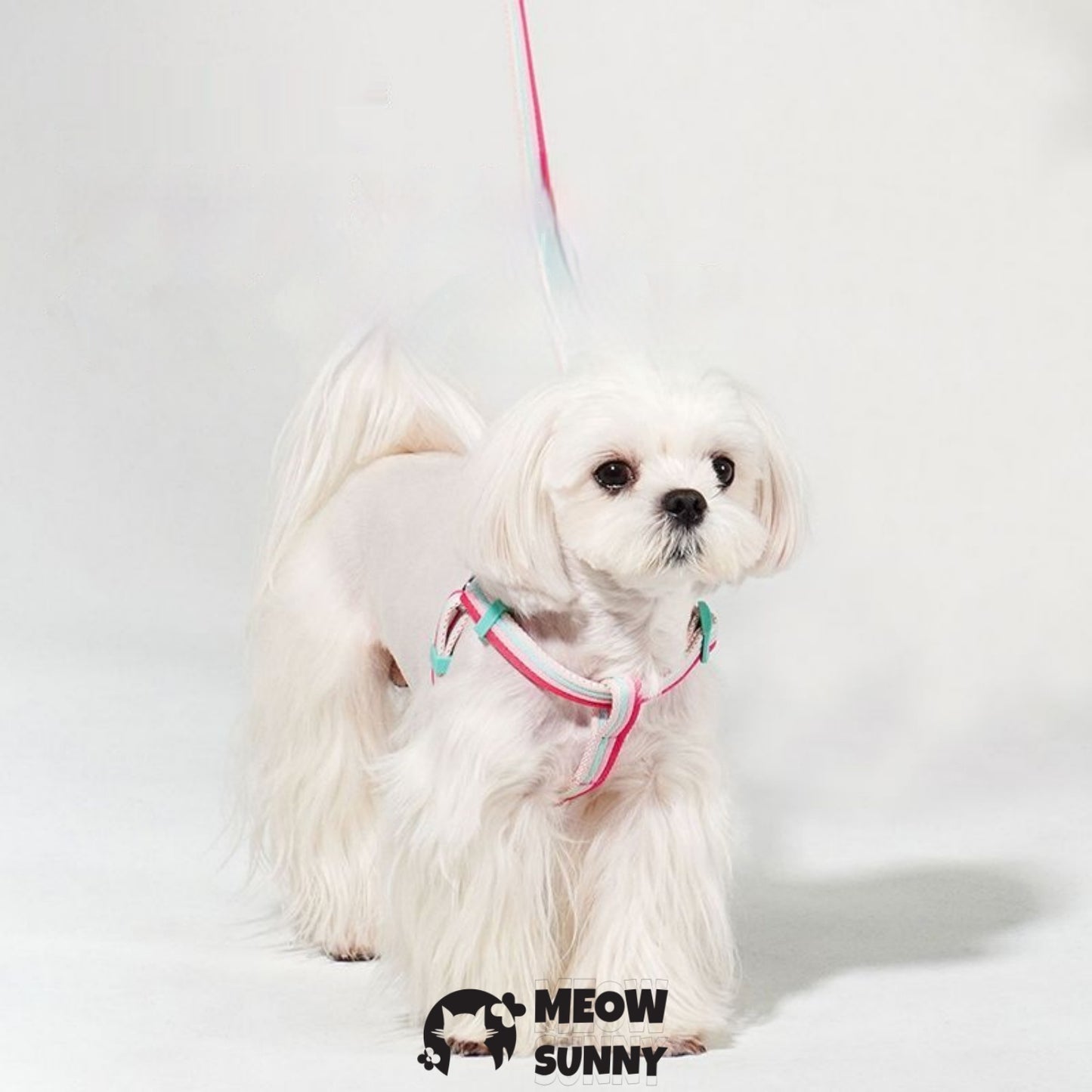 Vest Polyester Step In Back Clip Dog Harness, Pink, Small