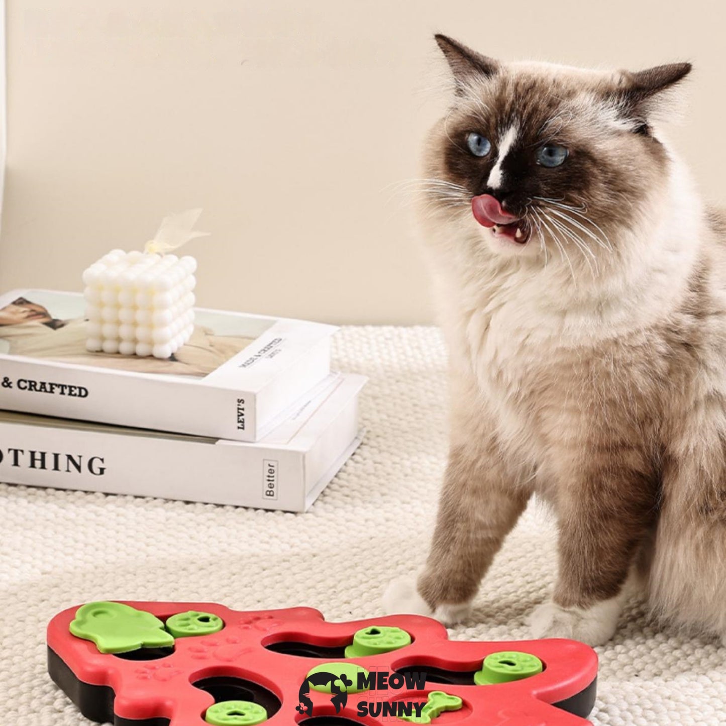 Christmas Tree Puzzle Play Cat Toy