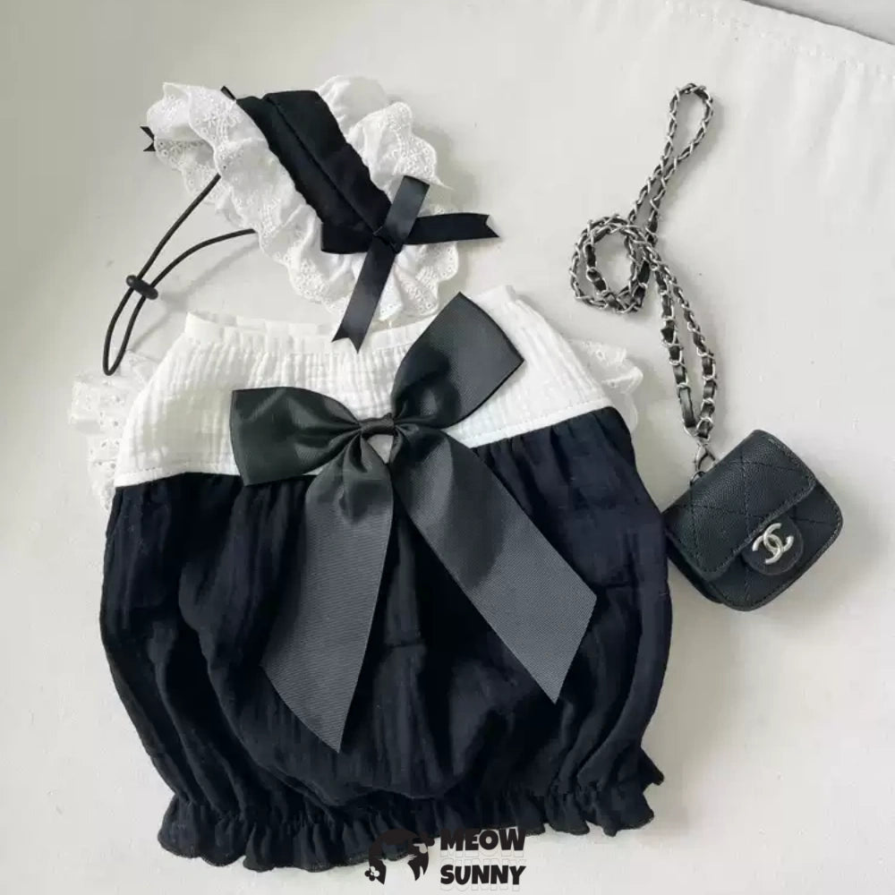 Dog Summer Clothes Puppy Sleeveless dress with hat