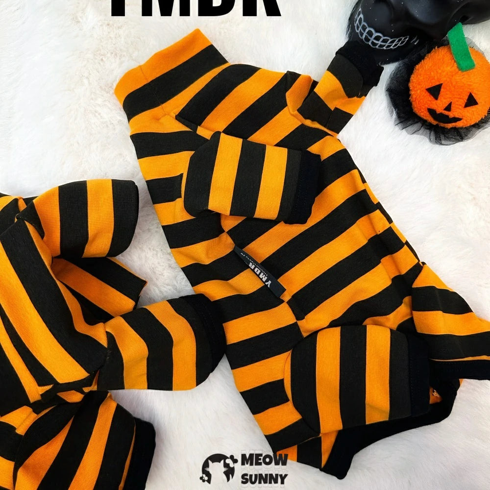 Pure cotton hairless cat clothes pure cotton Halloween handsome four-legged cover