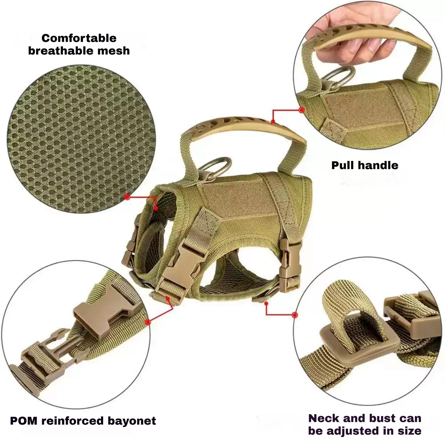 Balance No-Pull Dog Harness, Medium: 35 to 51-cm chest