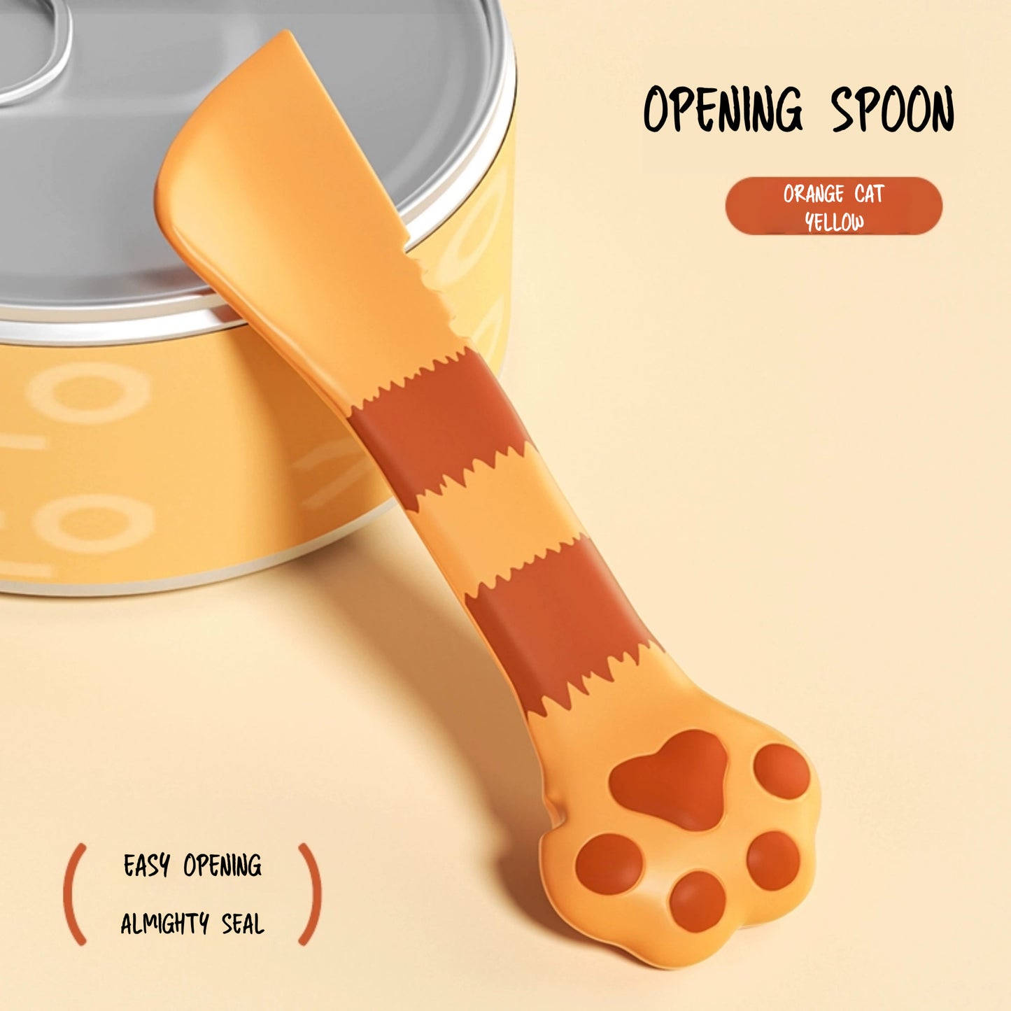 Pet Food Can Lid& Can Opener,Cat Food Spoon for Wet Food