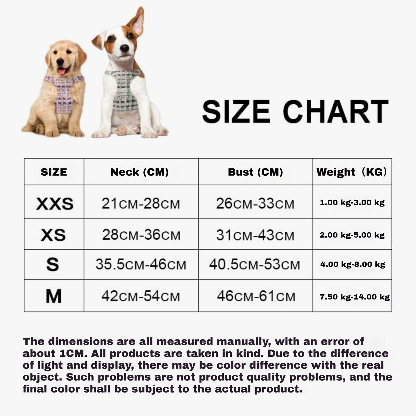 Dogs & Cats Soft Fabric Adjustable Comfortable Fit Vest Dog Harness