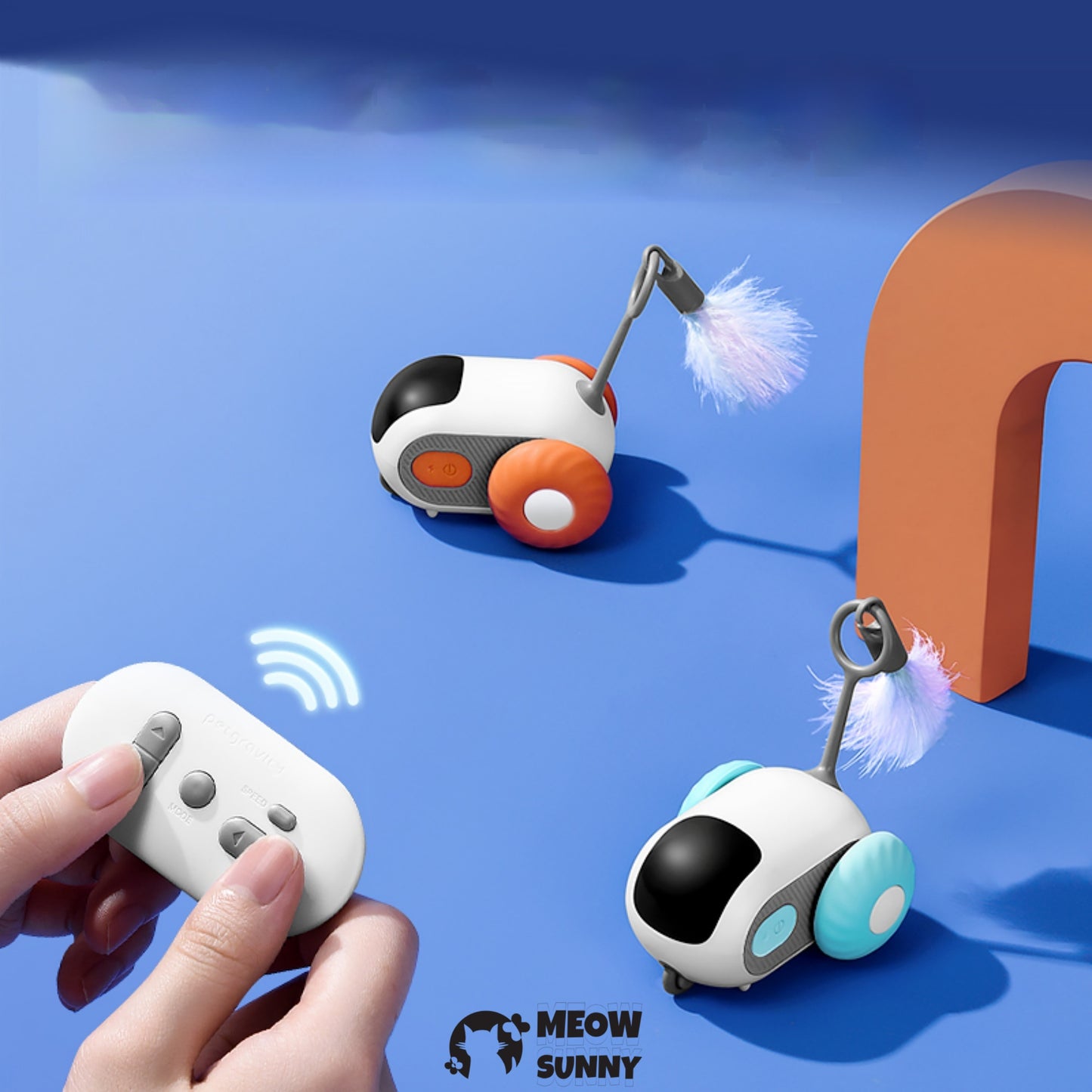 Smart remote control mini car cat toy