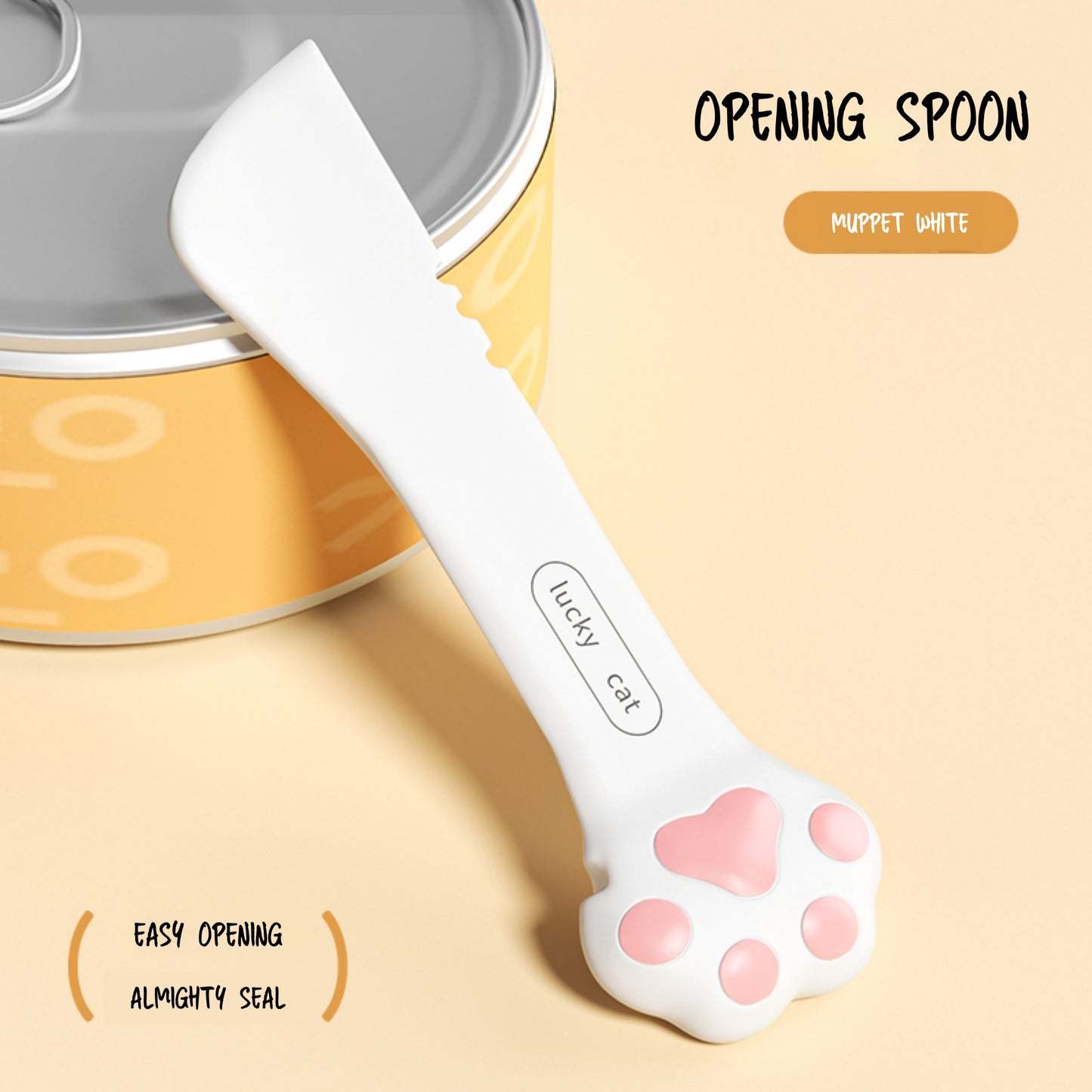 Pet Food Can Lid& Can Opener,Cat Food Spoon for Wet Food