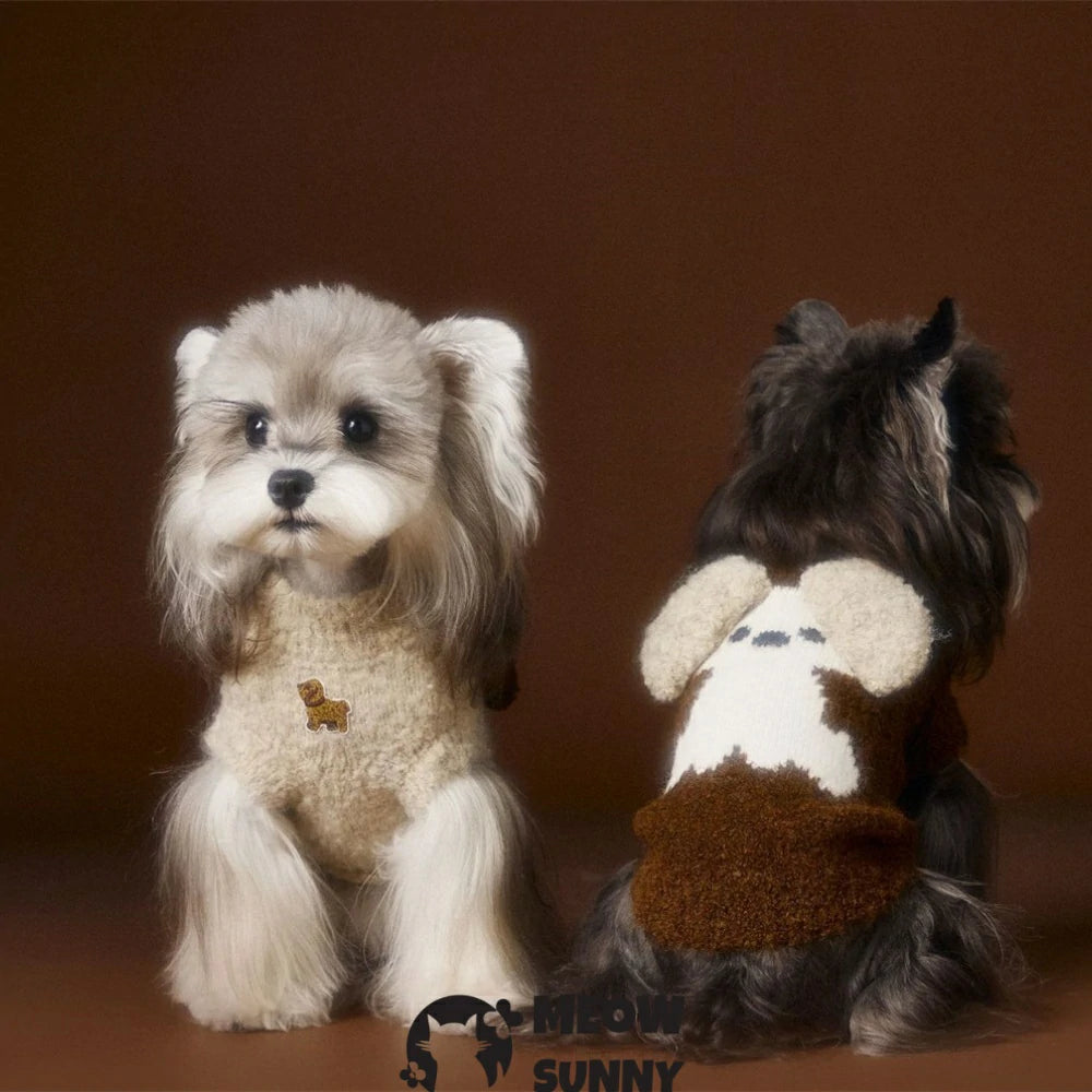 puppy clothes autumn and winter sweater vest