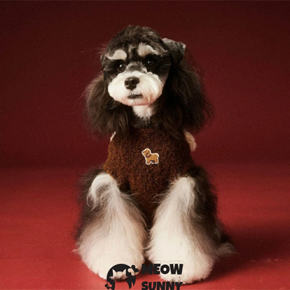 puppy clothes autumn and winter sweater vest