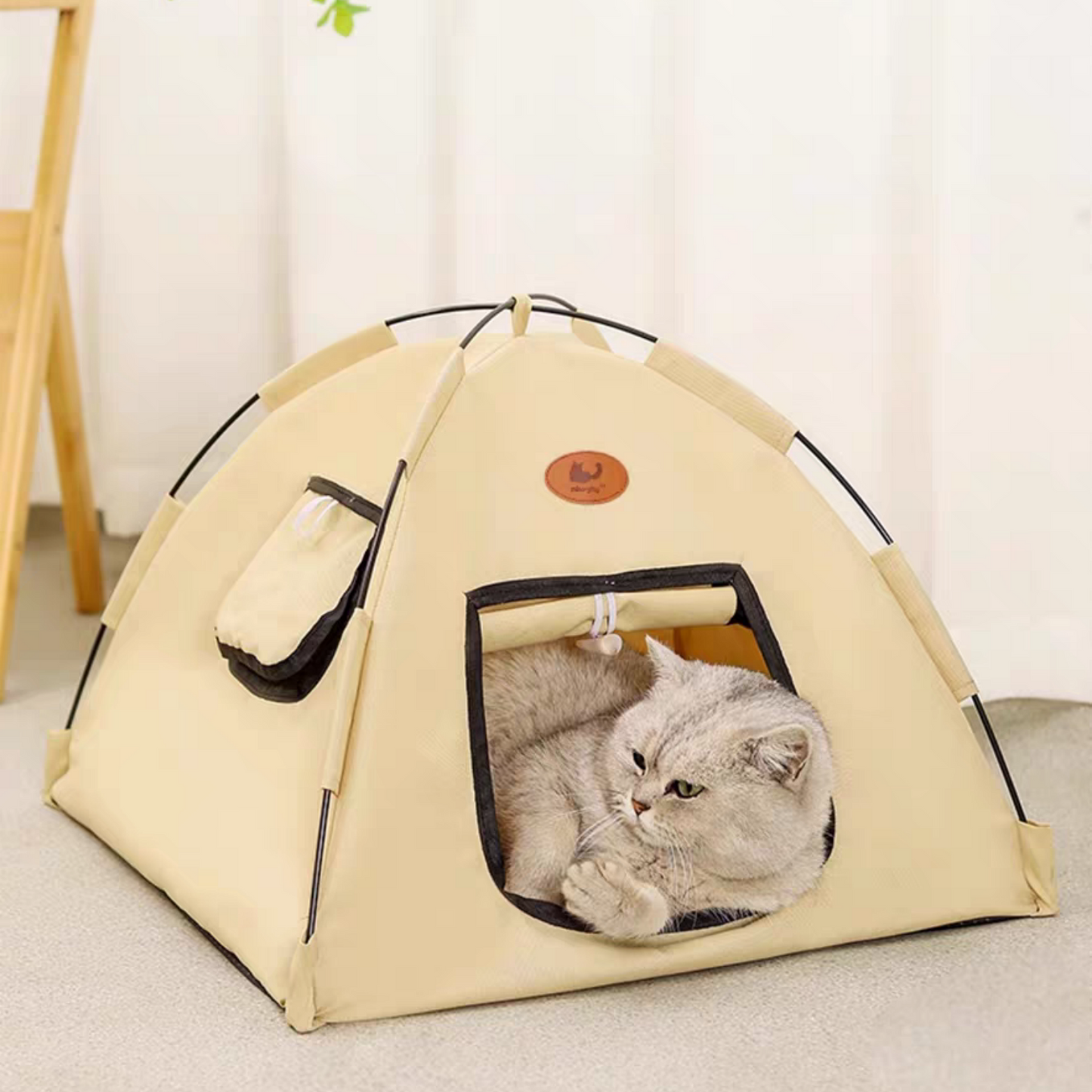 Best Pet Supplies Dog & Cat Soft Tent-Bed, yellow, Small