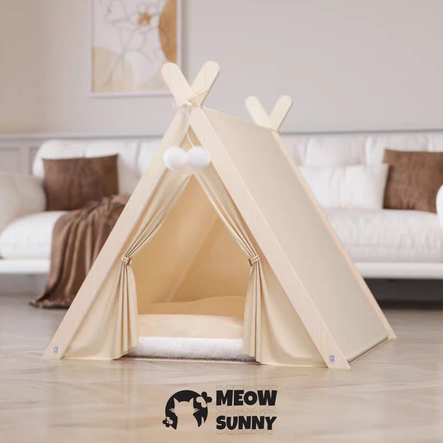 Best Pet Supplies Dog & Cat Picnic Camping Tent Bed