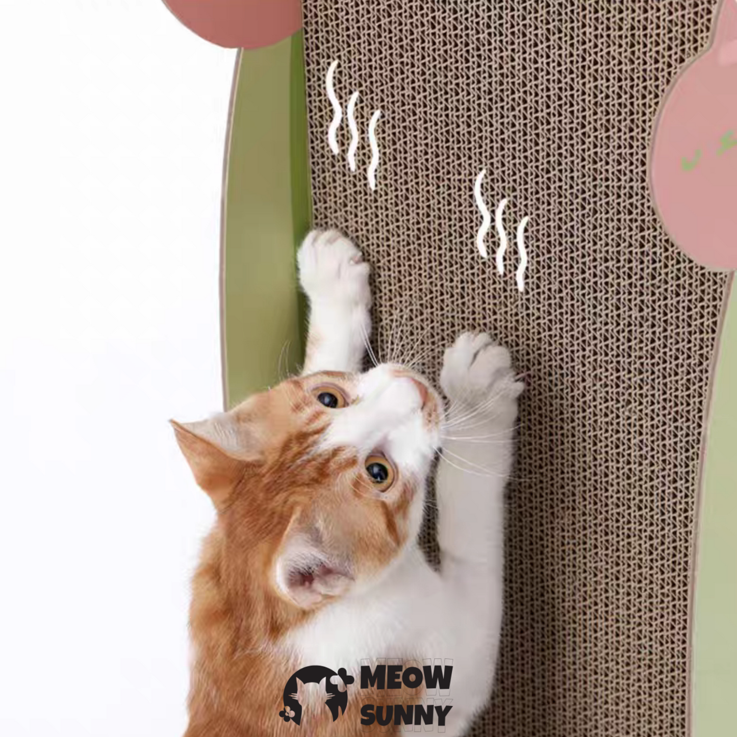 Flower Style Comfortable Cat Scratching Board Wall, Green, Regular