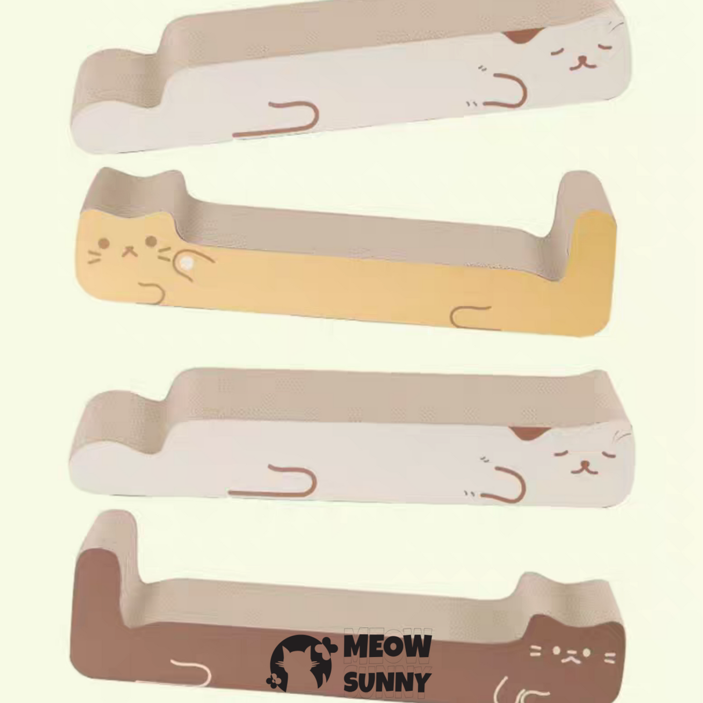 Furry Cat Scratching Post Toy, 1pc
