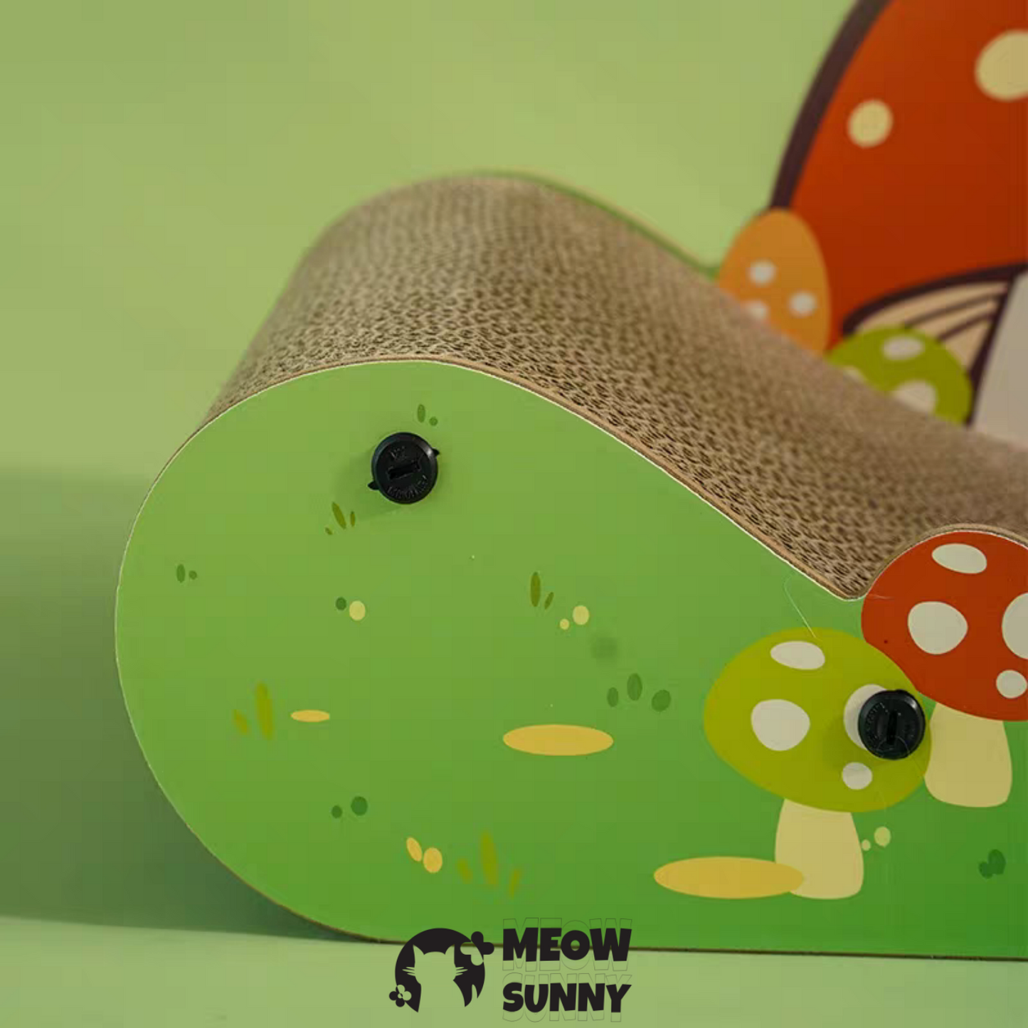 Length 60cm Grass Mushroom Green Cat Scratching Board
